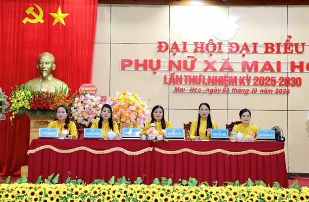 Đai Hội Đại biểu Hội LHPN xã Mai Hoa lần thứ nhất, nhiệm kỳ 2025 - 2030