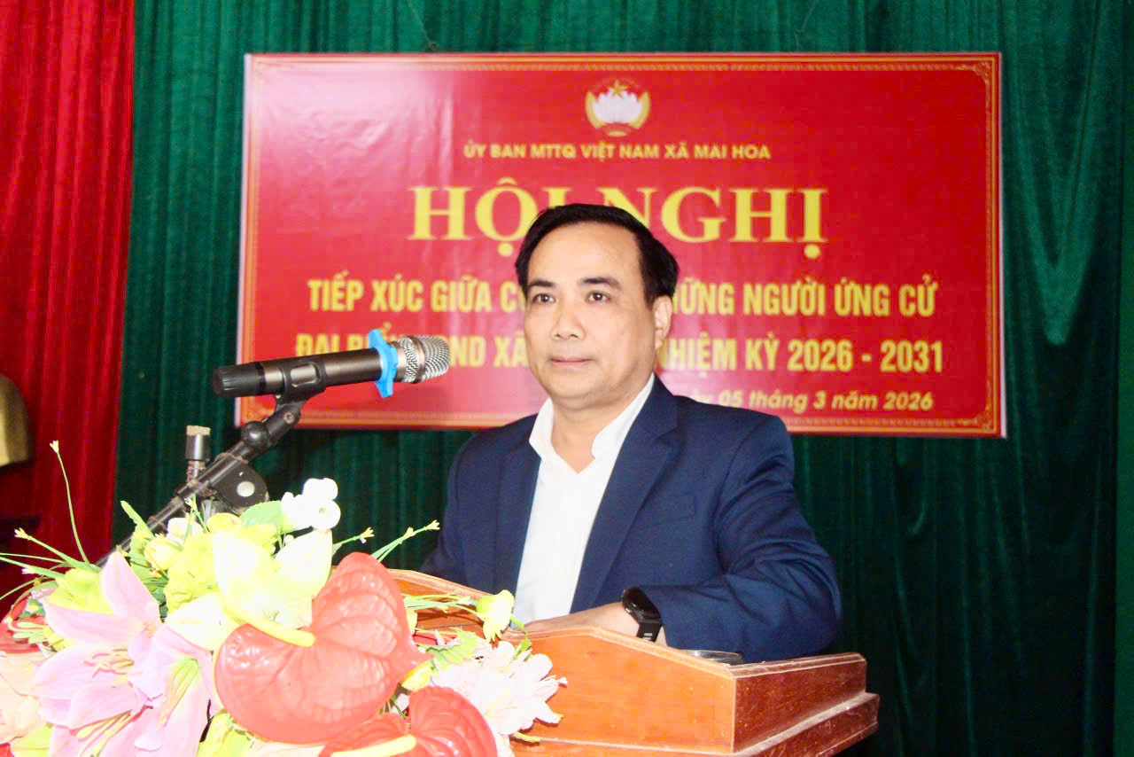 Xã Mai Hoa tổ chức hội nghị tiếp xúc cử tri với những người ứng cử đại biểu HĐND xã nhiệm kỳ 2026 – 2031 