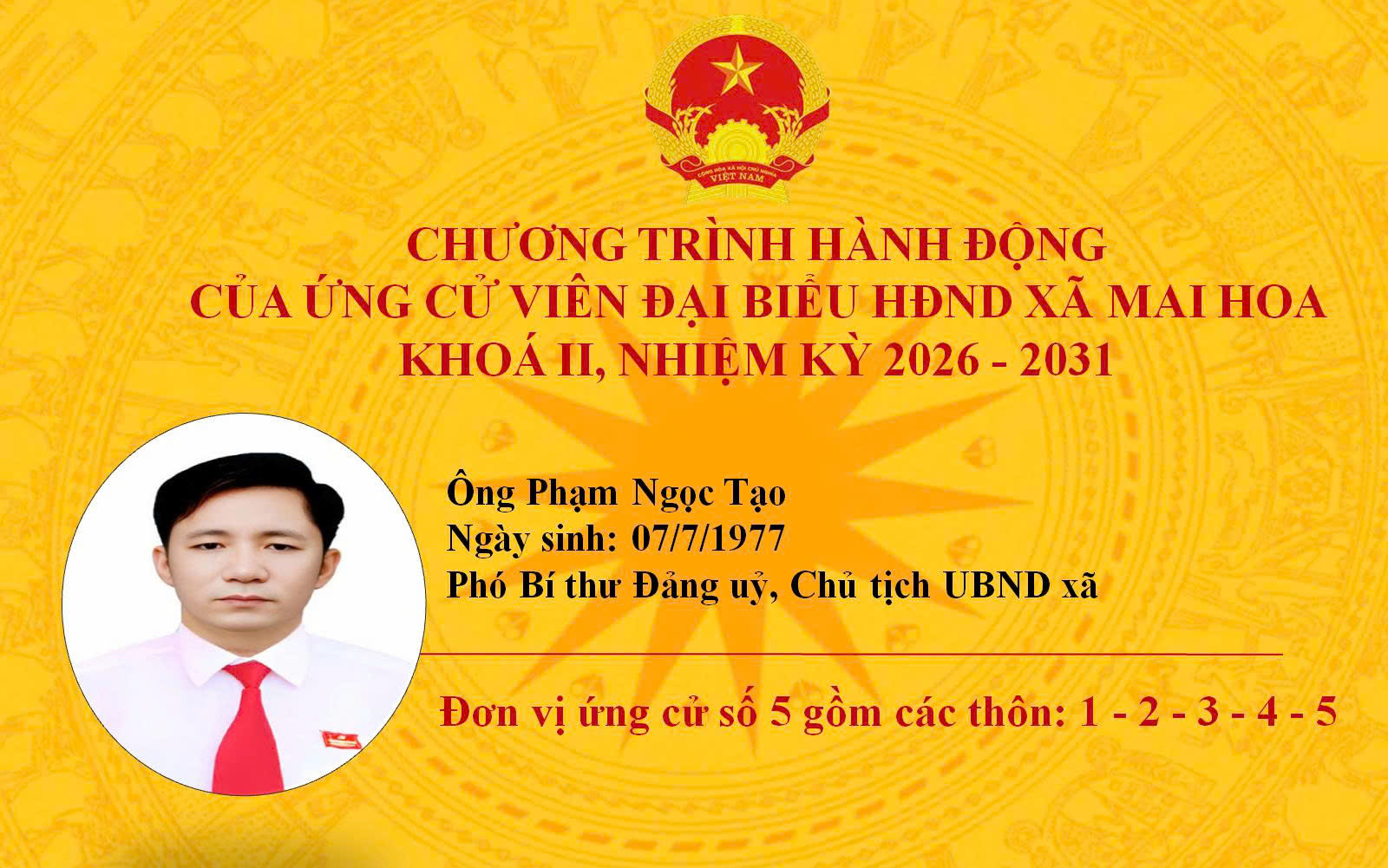 HƯỚNG TỚI BẦU CỬ ĐẠI BIỂU QUỐC HỘI KHOÁ XVI VÀ ĐẠI BIỂU HỘI ĐỒNG NHÂN DÂN CÁC CẤP NHIỆM KỲ 2026 - 2031