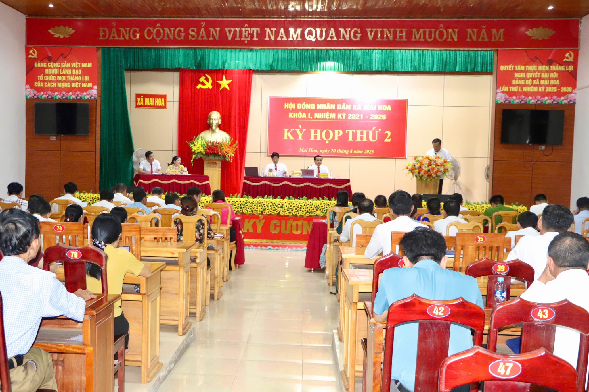 Hội đồng nhân dân xã Mai Hoa khóa I, nhiệm kỳ 2021 – 2026 tổ chức kỳ họp thứ 2.