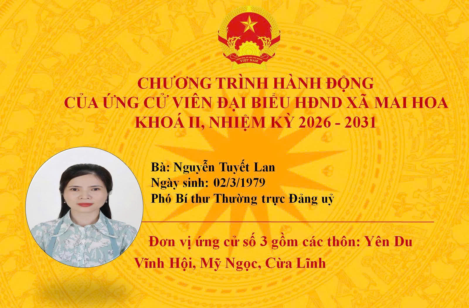 BẦU CỬ ĐẠI BIỂU QUỐC HỘI KHOÁ XVI VÀ ĐẠI BIỂU HỘI ĐỒNG NHÂN DÂN CÁC CẤP NHIỆM KỲ 2026 - 2031