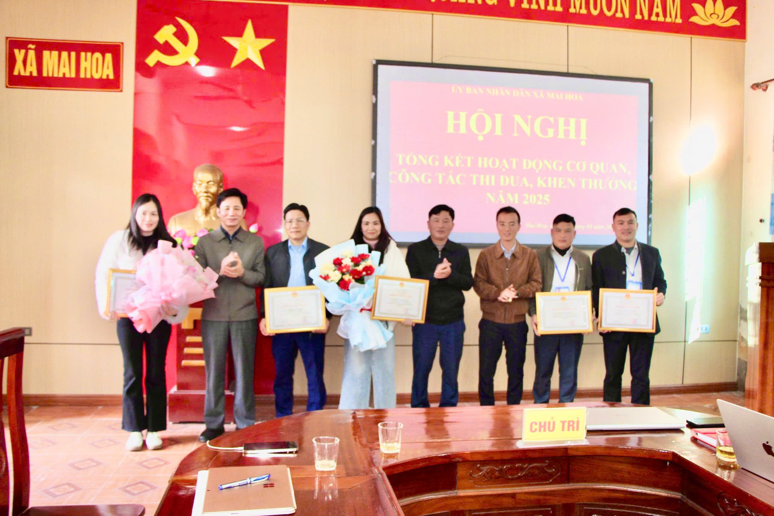 UBND xã Mai Hoa tổng kết hoạt động cơ quan năm 2025; Phương hướng, mục tiêu, nhiệm vụ năm 2026