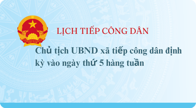 LỊCH TIẾP CÔNG DÂN
