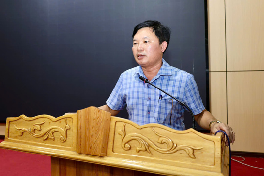 xã Mai Hoa tập huấn, hướng dẫn nghiệp vụ triển khai công tác bầu cử Trưởng thôn trên địa bàn xã.
