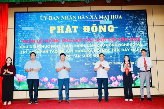 xã Mai Hoa tổ chức Lễ khai mạc Tuần lễ hưởng ứng học tập suốt đời năm 2026