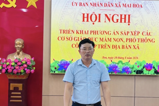 Xã Mai Hoa triển khai phương án sắp xếp các cơ sở giáo dục công lập