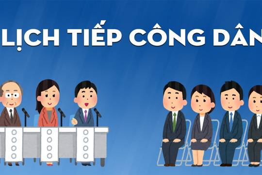 Thông báo lịch Tiếp công dân định kỳ tháng 9 năm 2026 của đồng chí Chủ tịch Ủy ban nhân dân xã 