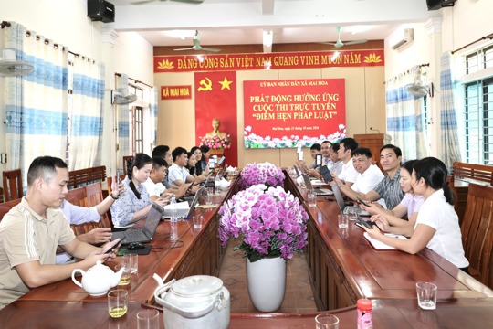 UBND xã Mai Hoa phát động hưởng ứng cuộc thi trực tuyến “Điểm hẹn pháp luật” năm 2026