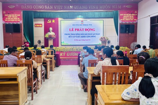 Xã Mai Hoa tham dự phát động phong trào “Nông dân sản xuất an toàn, hữu cơ vì sức khỏe cộng đồng” 