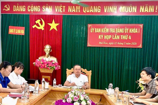Ủy ban Kiểm tra Đảng ủy xã Mai Hoa tổ chức Kỳ họp thứ IV 