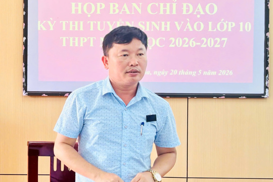 Xã Mai Hoa: Họp Ban chỉ đạo tuyển sinh vào lớp 10 tại Hội đồng thi THPT Cù Huy Cận 
