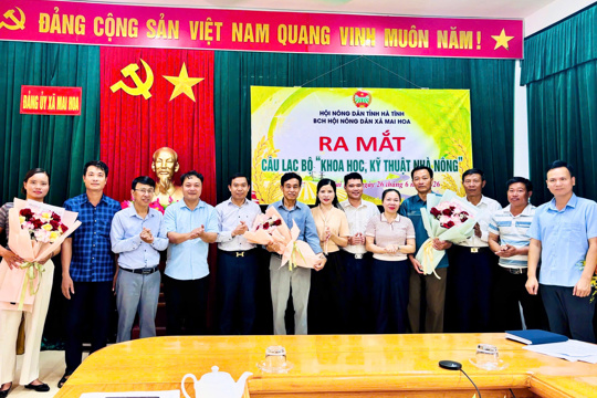 Hội Nông dân xã Mai Hoa tổ chức Hội nghị Ban Chấp hành mở rộng và ra mắt Câu lạc bộ Khoa học kỹ thuật nhà nông.
